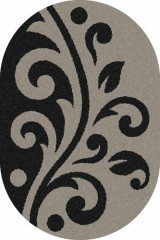 Овальный ковер PLATINUM T621 GRAY