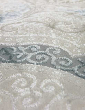 Турецкий ковер HUNKAR-7921-BLUE-BLUE-OVAL