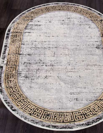 Турецкий ковер ERVA-18119-GRAY-TERRA-OVAL