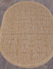 Ковёр VEGAS-S008-BEIGE-BROWN-OVAL