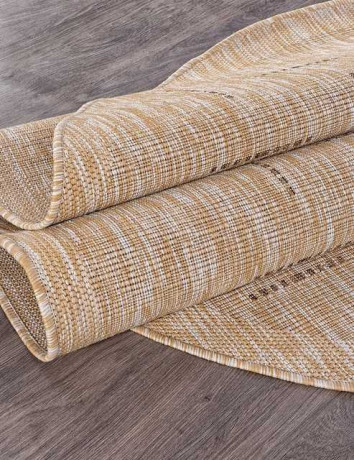 Ковёр VEGAS-S008-BEIGE-BROWN-OVAL