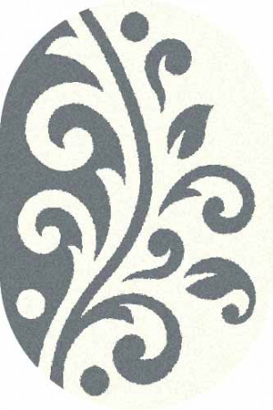 Овальный ковер PLATINUM T621 NATURAL-BLUE