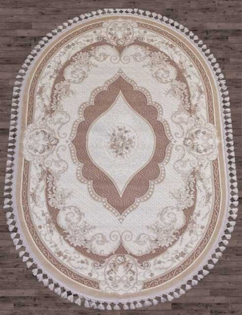 Турецкий ковер HUNKAR-7921-BROWN-BROWN-OVAL