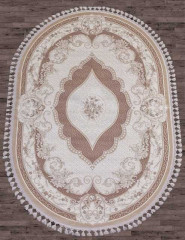 Турецкий ковер HUNKAR-7921-BROWN-BROWN-OVAL