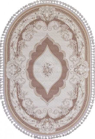 Турецкий ковер HUNKAR-7921-BROWN-BROWN-OVAL