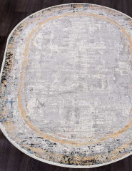 Турецкий ковер ERVA-18126-GOLD-GRAY-OVAL
