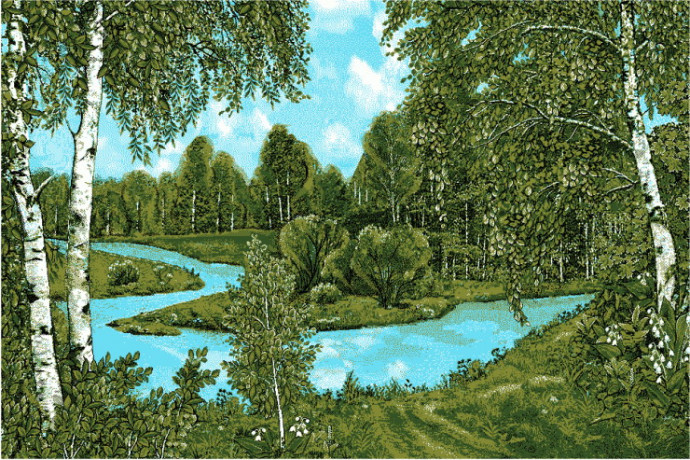 Ковер родные просторы №6