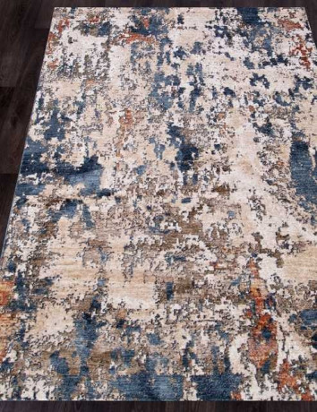 Турецкий ковер ZEUS-B2091A-IVORY-D-BLUE-STAN