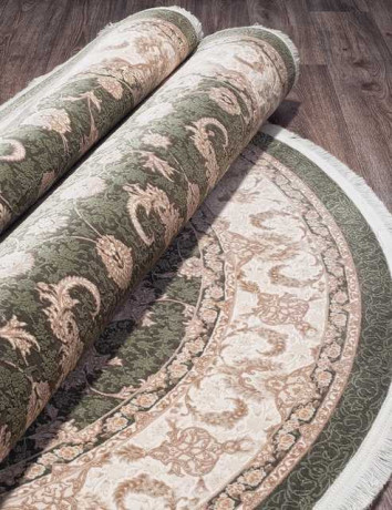 Иранский ковер NOYAN-8023-CREAM-OVAL