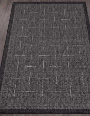 Ковёр VEGAS-S008-BLACK-GRAY-STAN