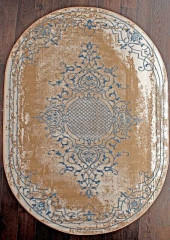 Турецкий ковер STYLE-Q5521-031-BLUE-OVAL
