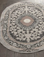 Турецкий ковер ARMINA-03914S-BLACK-BLACK-OVAL