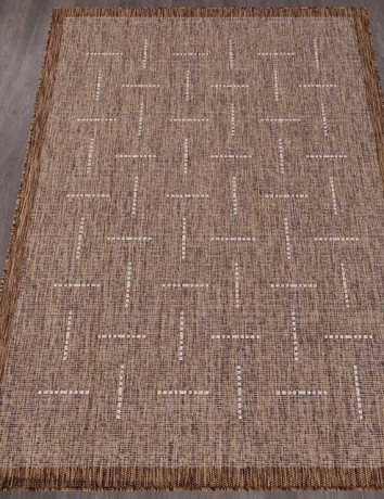 Ковёр VEGAS-S008-BROWN-CREAM-STAN