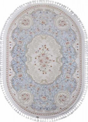 Турецкий ковер HUNKAR-7922-BLUE-BLUE-OVAL