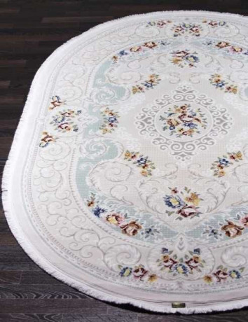 Турецкий ковер TRUVA-08327A-BLUE-BLUE-OVAL