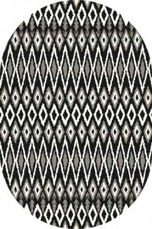 Овальный ковер PLATINUM T624 BLACK