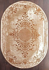 Турецкий ковер STYLE-Q5521-075-GOLD-OVAL