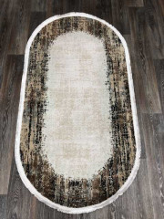 Турецкий ковер DOKU-9348B-GREY-BROWN-OVAL