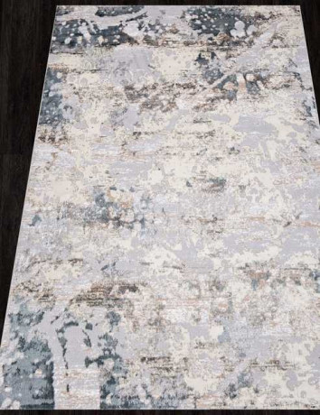 Турецкий ковер PERU-C060A-D-GREY-SHIRINK-BLUE-FDY-STAN