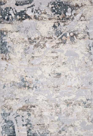 Турецкий ковер PERU-C060A-D-GREY-SHIRINK-BLUE-FDY-STAN