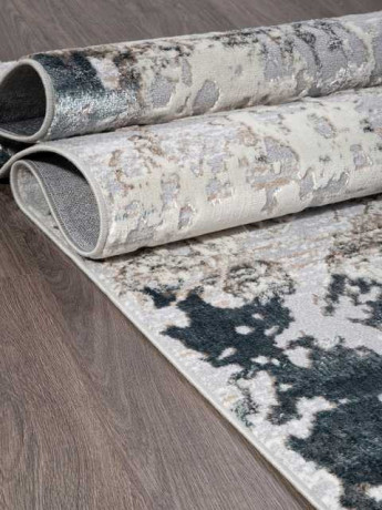 Турецкий ковер PERU-C060A-D-GREY-SHIRINK-BLUE-FDY-STAN