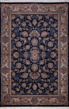 Иранский ковер QUM-602-NAVY-STAN