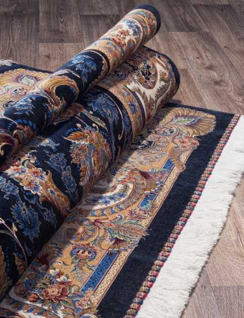 Иранский ковер QUM-602-NAVY-STAN