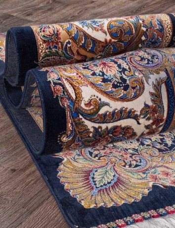 Иранский ковер QUM-602-NAVY-STAN