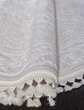 Турецкий ковер HUNKAR-8006-WHITE-WHITE-OVAL