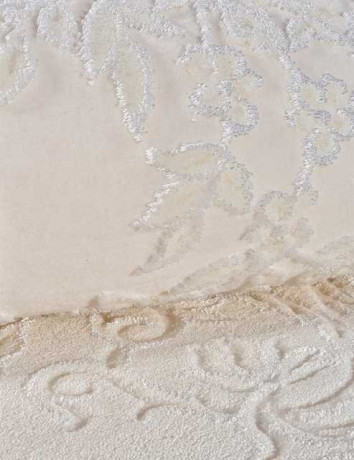 Турецкий ковер HUNKAR-8006-WHITE-WHITE-OVAL