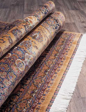 Иранский ковер QUM-603-YELLOW-STAN