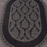 Ковёр VEGAS-S001-BLACK-OVAL