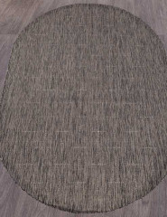 Ковёр VEGAS-S008-DARK-GRAY-OVAL