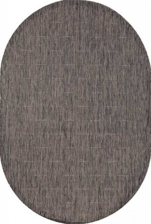 Ковёр VEGAS-S008-DARK-GRAY-OVAL