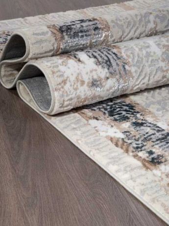 Турецкий ковер PERU-C068A-D-GREY-SHIRINK-BLUE-FDY-STAN