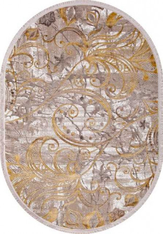 Турецкий ковер REGINA-O0273-075-GOLD-OVAL