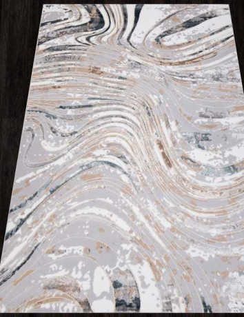 Турецкий ковер PERU-C070A-D-GREY-SHIRINK-BLUE-FDY-STAN